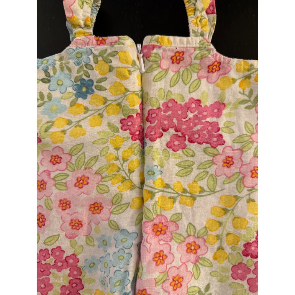 GAP Baby Linen Blend Floral Dress Girls 3-6m Lined Classic‎ Summer Beach Party